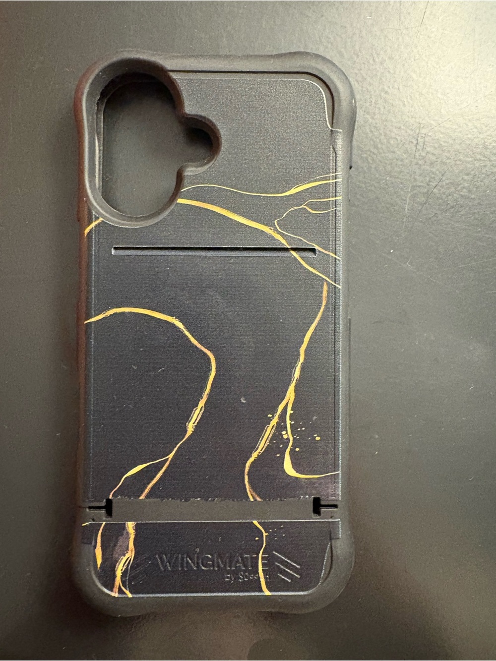 Black and Gold Marble Scooch iPhone 16 case